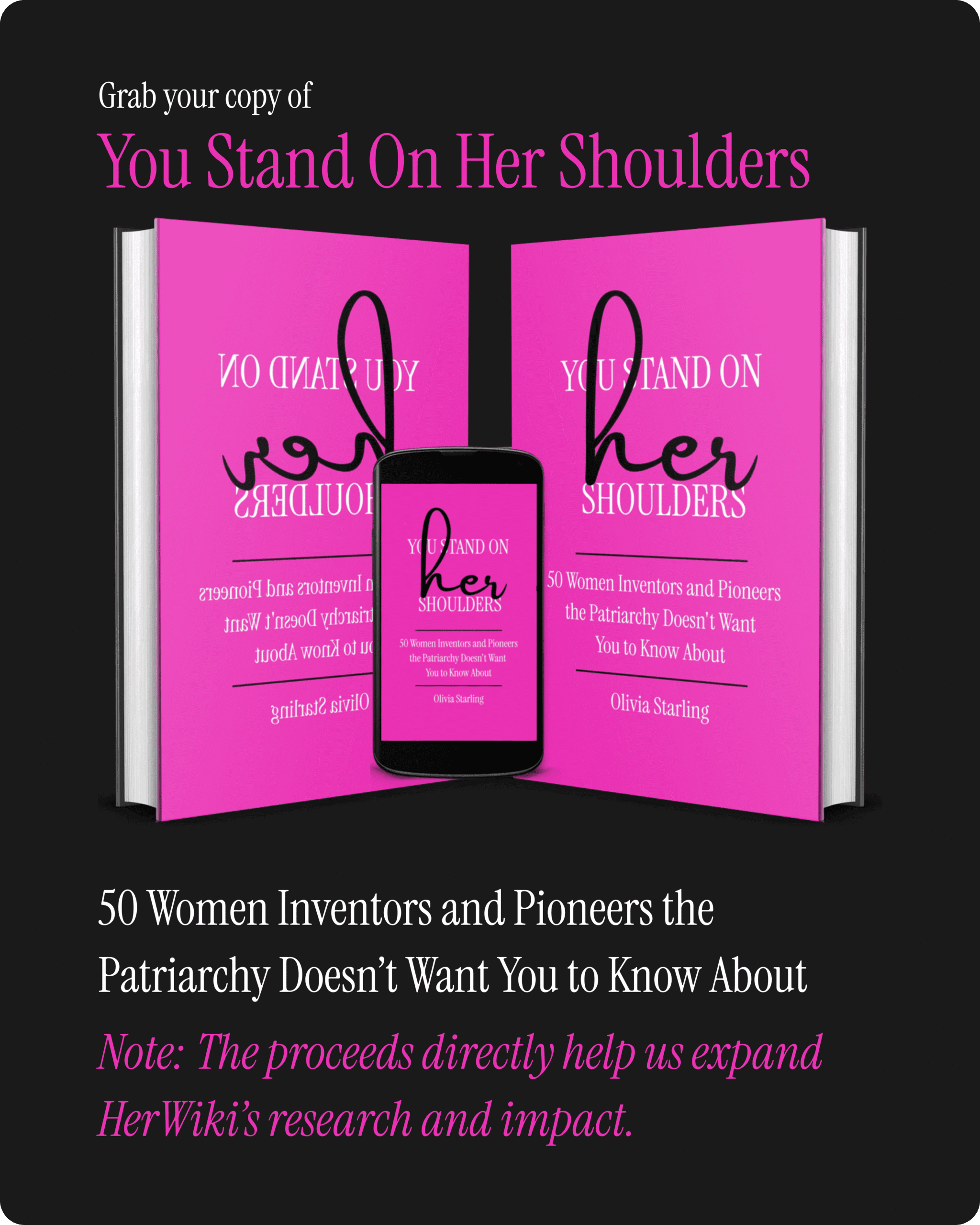 Grab a Copy of You Stand On Her Shoulders - Portrait